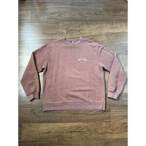 Vintage Y2K Ripcurl Waffle Knit Crewneck Pullover Sweatshirt Red Rust Size Large